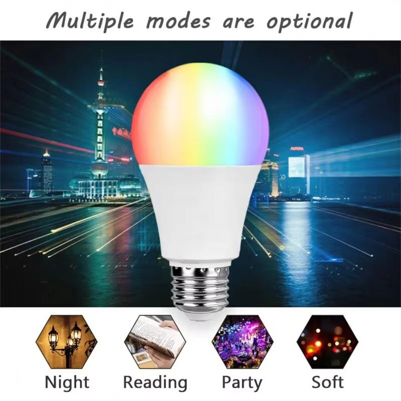Smart Bulb E27 9W WiFi Bubble Dimmable LED Light