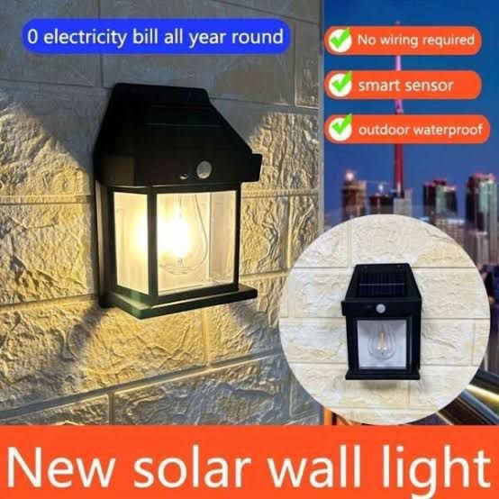 Solar Charge Motion Sensor Solar Waterproof Wall Lamp (Mix/Random color)