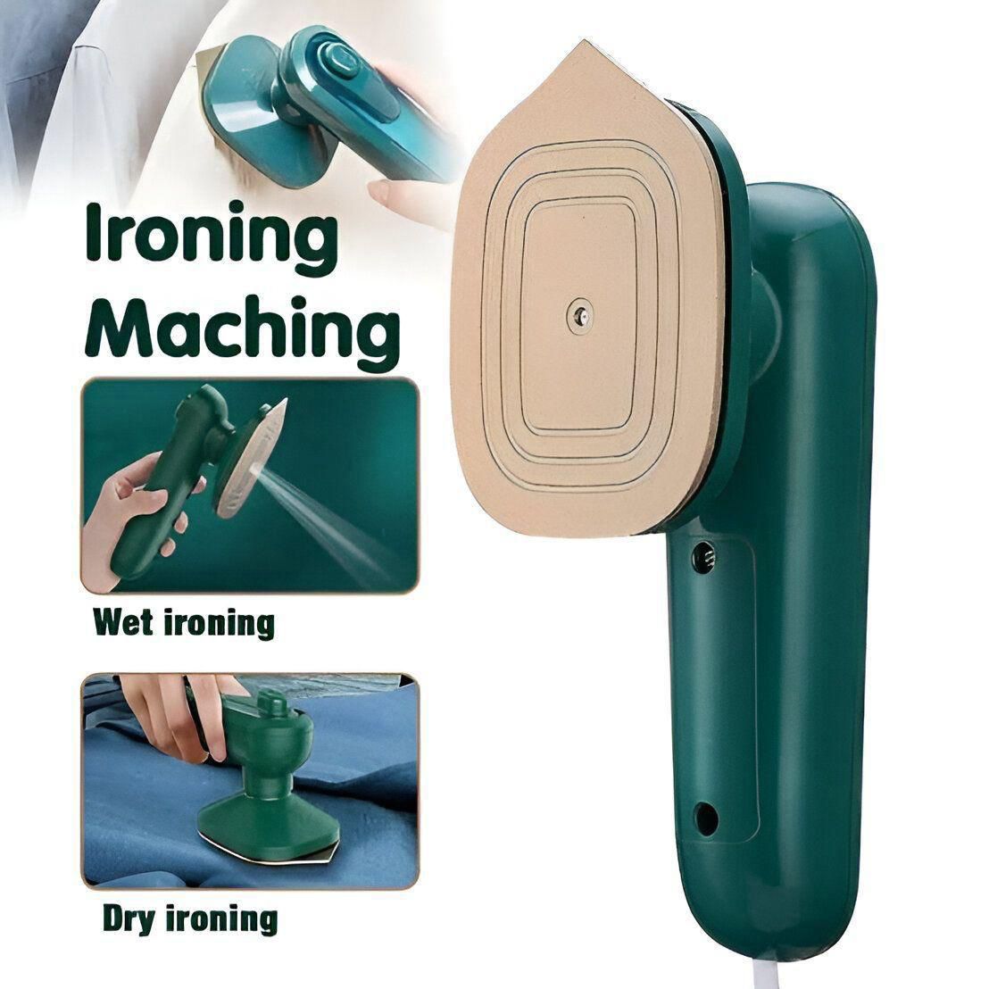 Light Weight Spray Portable Green Iron with Box Packing.