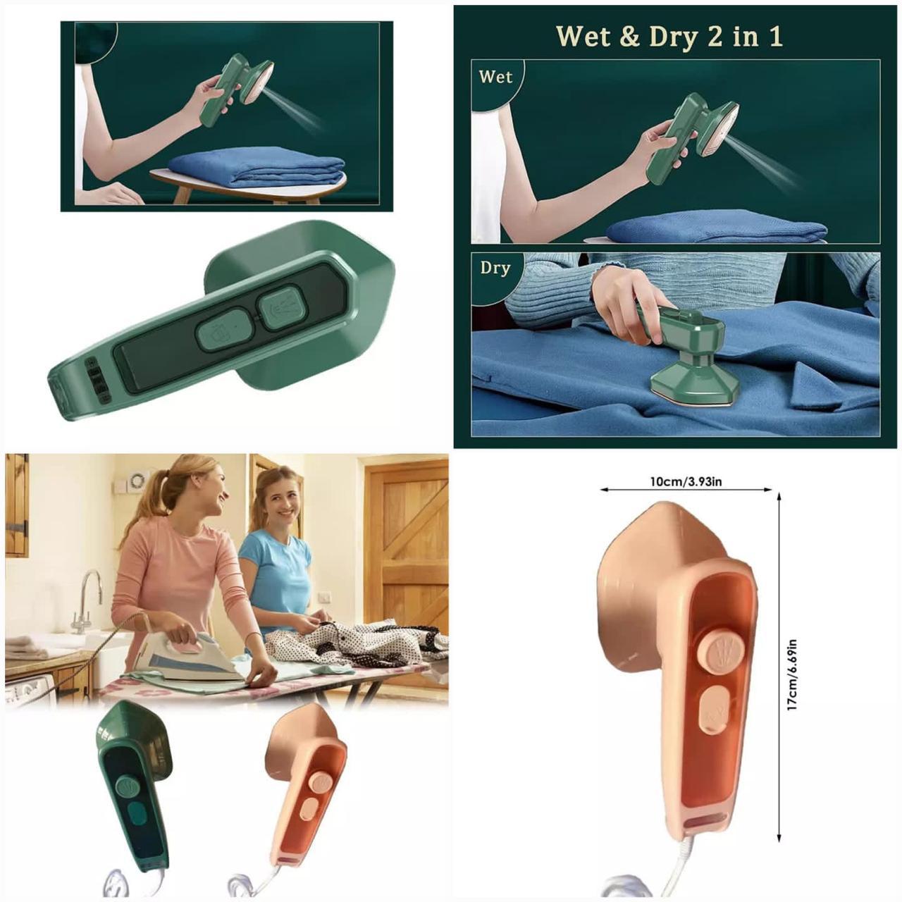 Light Weight Spray Portable Green Iron with Box Packing.